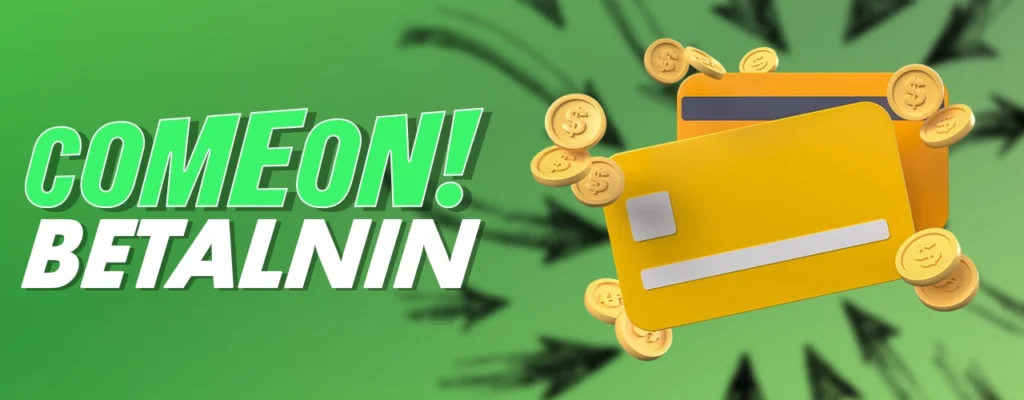 Insättningar och uttag på ComeOn casino