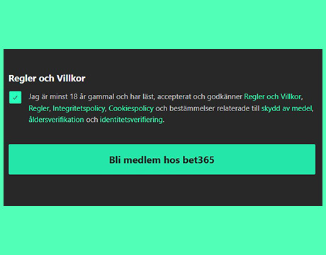 Slutför registreringen.