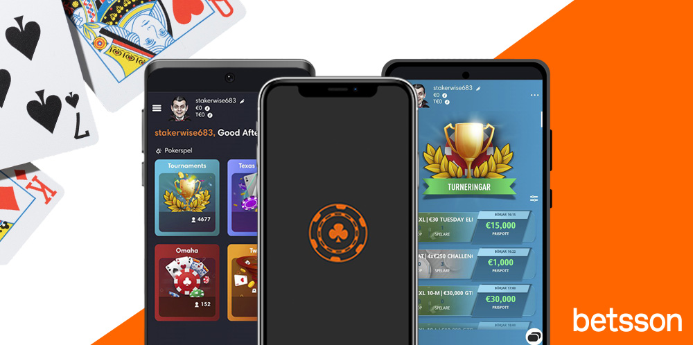 Betsson poker på mobilen