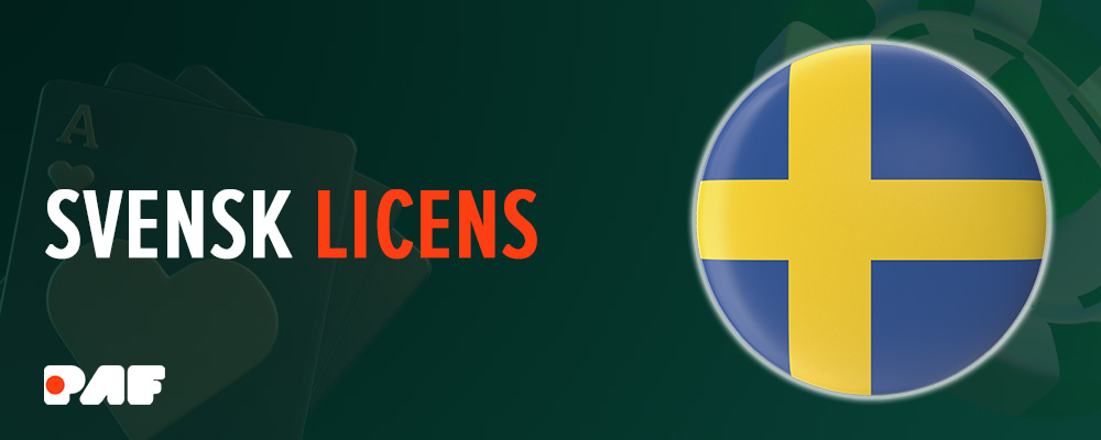 PAF Poker Svensk licens