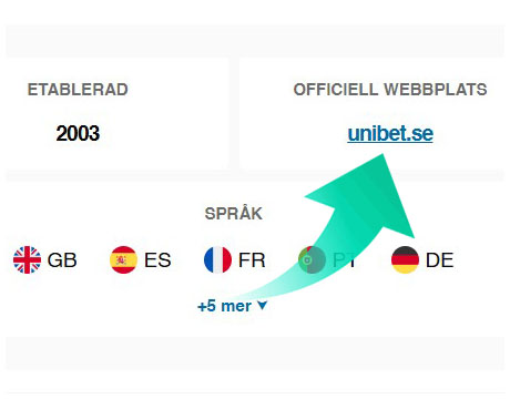 Gå till den officiella webbplatsen