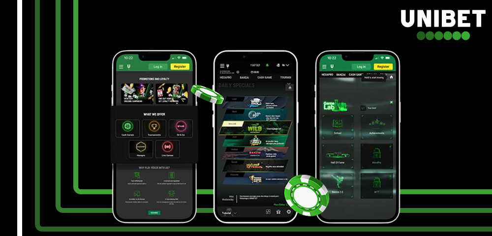 Unibet Poker i mobilen