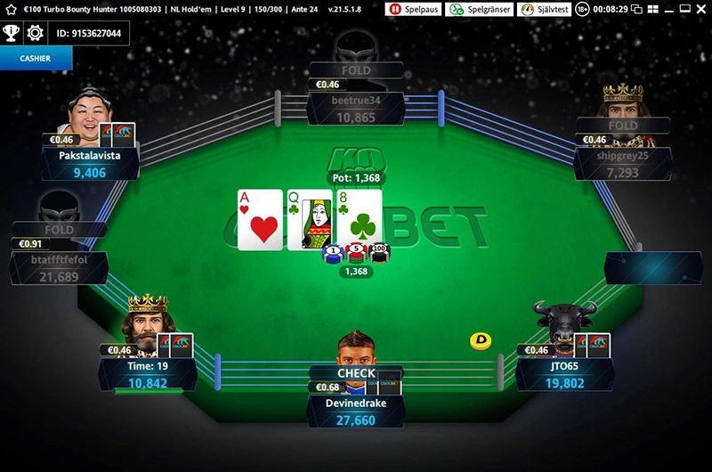 Skärmdumpar: Applikation Salle de Coolbet Poker