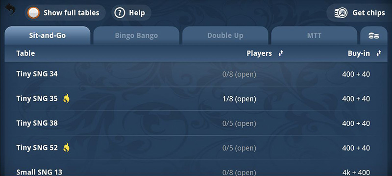 Tillgängliga spel på Appeak Poker