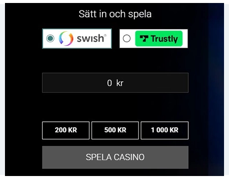 Gör din första insättning