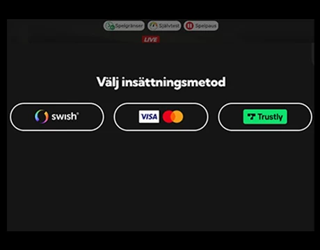 Välj Swish