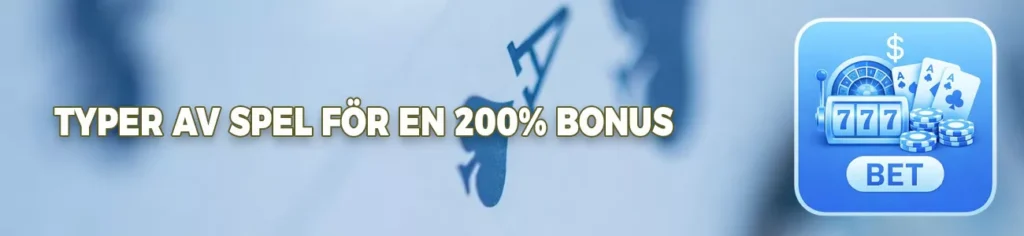 En 200 % bonus med ett tak på t.ex. 3000 kr gäller ofta för utvalda spel, men sällan för live casino. Läs alltid villkoren noga för att se om bonusen gäller för casino, betting eller båda.