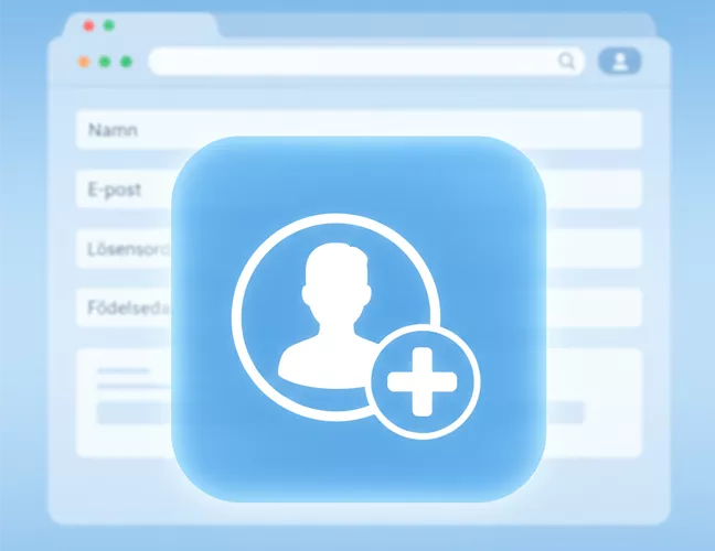 Skapa ett nytt konto