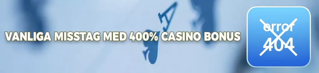 Ett typiskt misstag för nybörjare är att inte läsa bonusvillkoren noggrant. Utan insyn i omsättningskrav och tidsfrister riskerar spelaren att inte uppfylla dem.