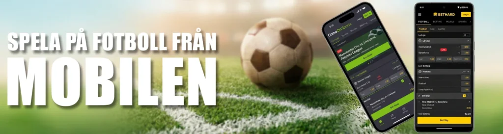 Fotbollsbetting via mobil