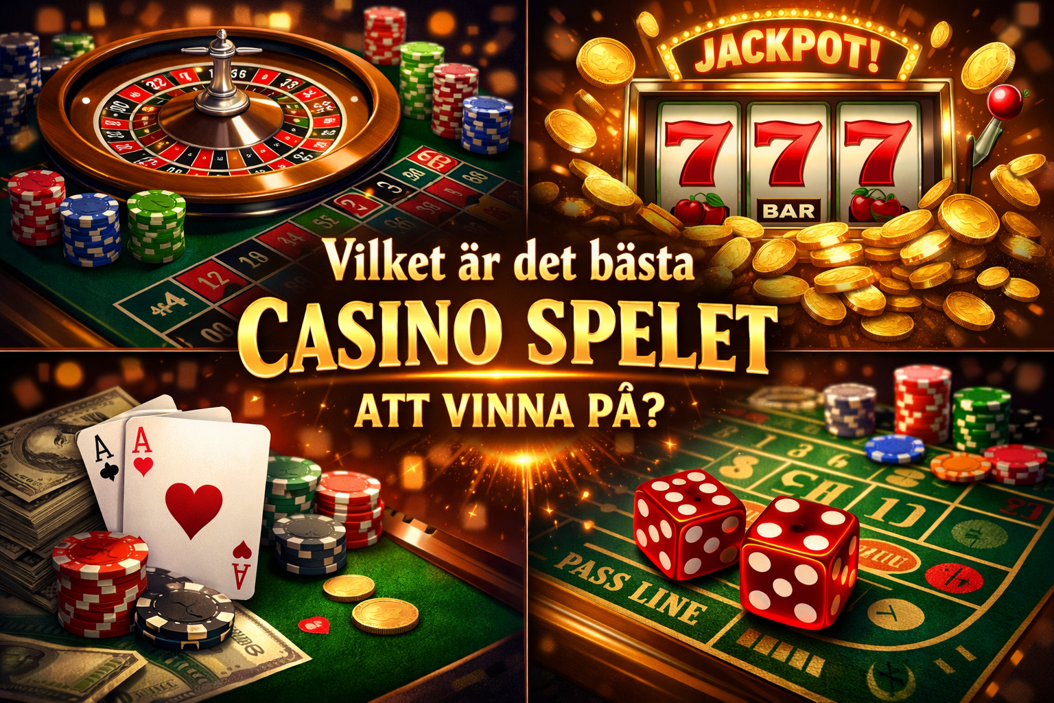 Vilket är det bästa casino spelet att vinna på?