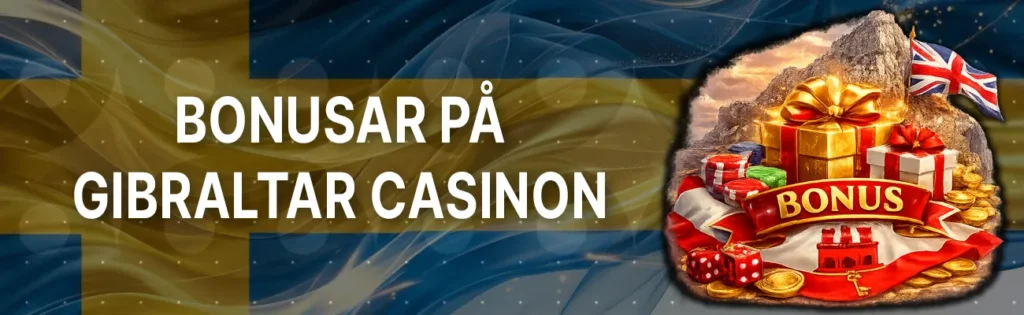Bonusar är vanliga på Gibraltar-casinon, med många kampanjer. Här är de vanligaste: välkomstbonus, insättningsbonus, free spins, cashback och bonus utan insättning.