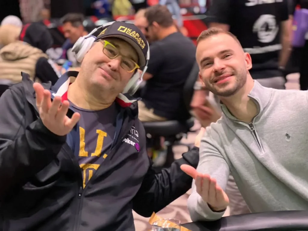 Phil Hellmuth and Renan Bruschi