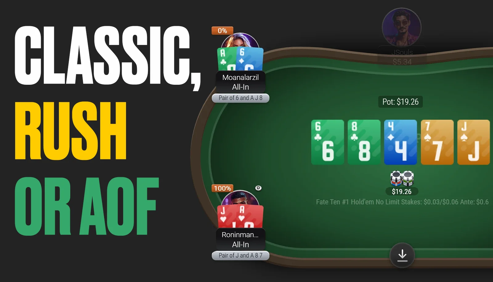 Classic, Rush eller AOF: vilket cash game-format bör du börja med?
