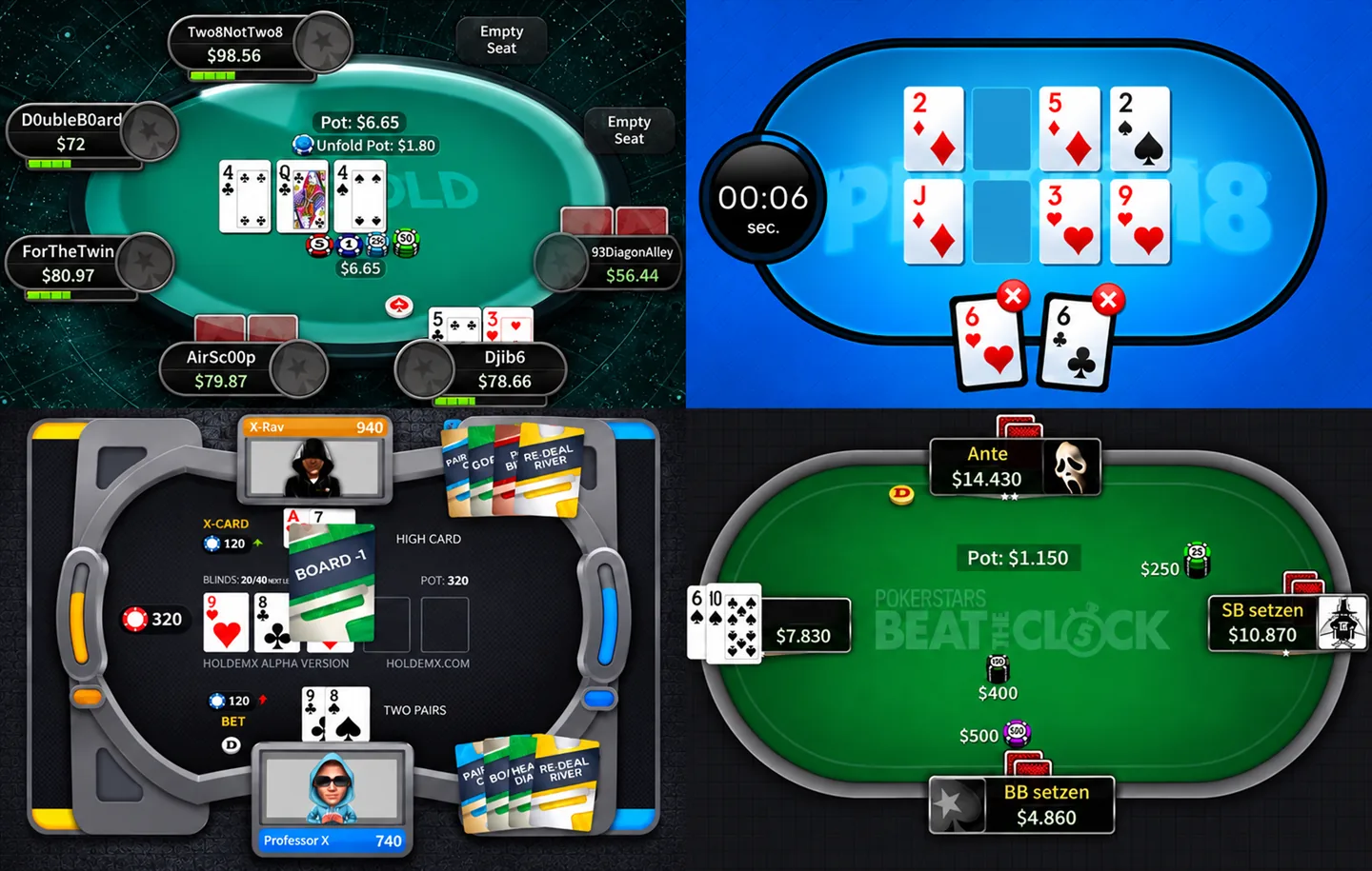 Fyra ovanliga pokervarianter som försvann från nätet