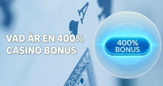 En 400% casino bonus innebär att ditt insättningsbelag multipliceras fyrafaldigt. Vid en insättning på 100 kr får du 400 kr extra, vilket ger 500 kr att spela för.