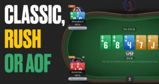 Classic, Rush eller AOF: vilket cash game-format bör du börja med?