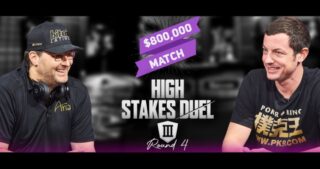 Phil Hellmuth och Tom Dwan spelar om 800.000 dollar i High Stakes Duel