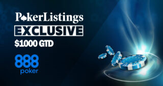 PokerListings exklusiva $1000 GTD turnering.