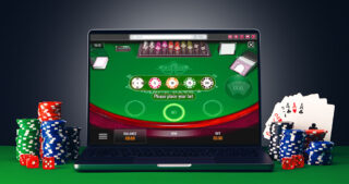 Live Blackjack-bord online